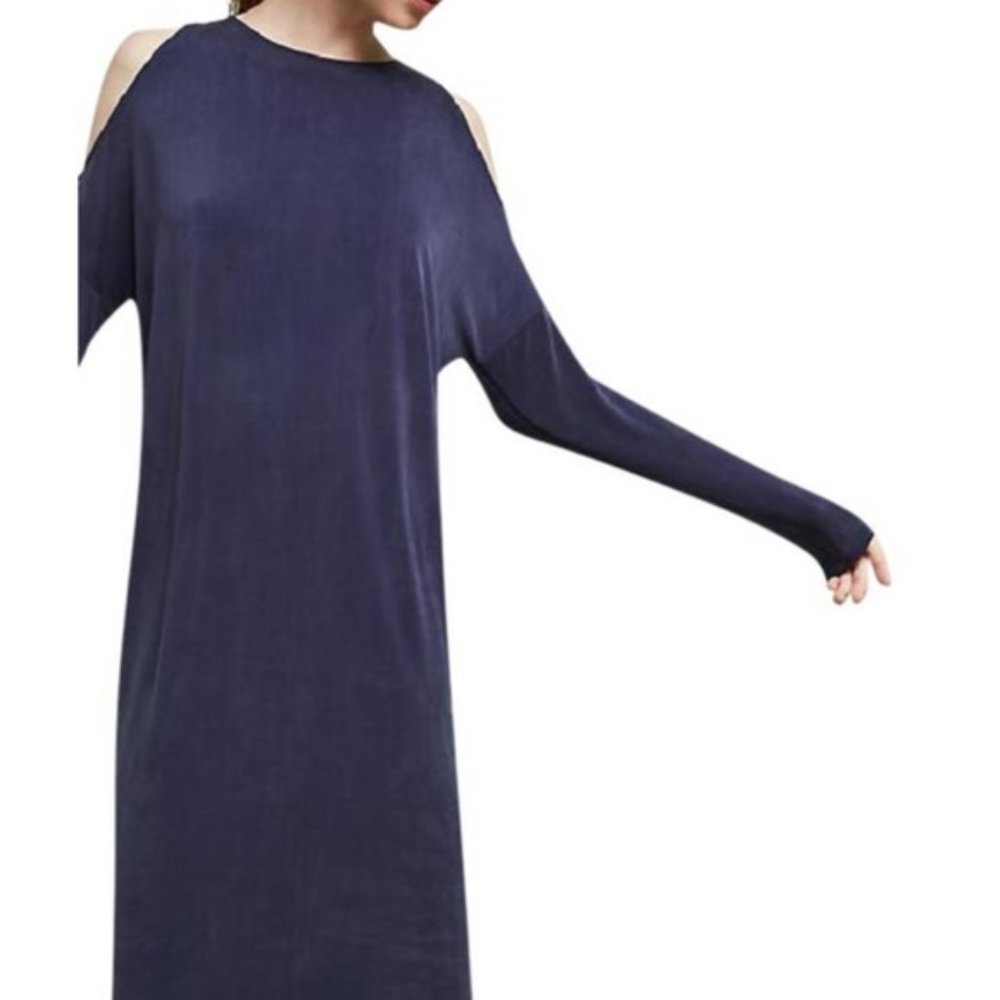 NWT Women Size Small Eri Ali Anthropologie Unstructured Slit Sleeve Cocoon Dress - Picture 3 of 4